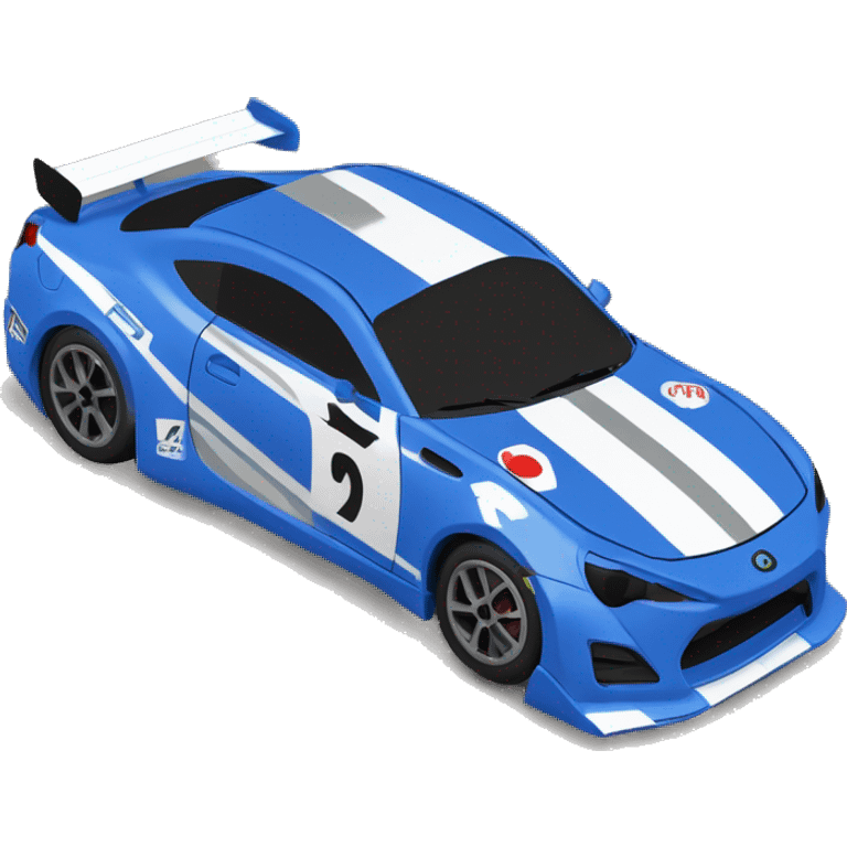 Dark pearl-blue Card stock Papercraft fr-s racecar emoji