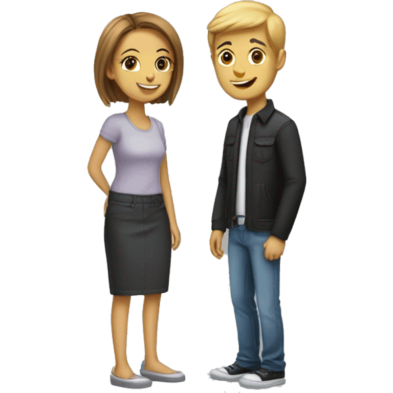 Couple congraturate boy friend’s birthday  emoji