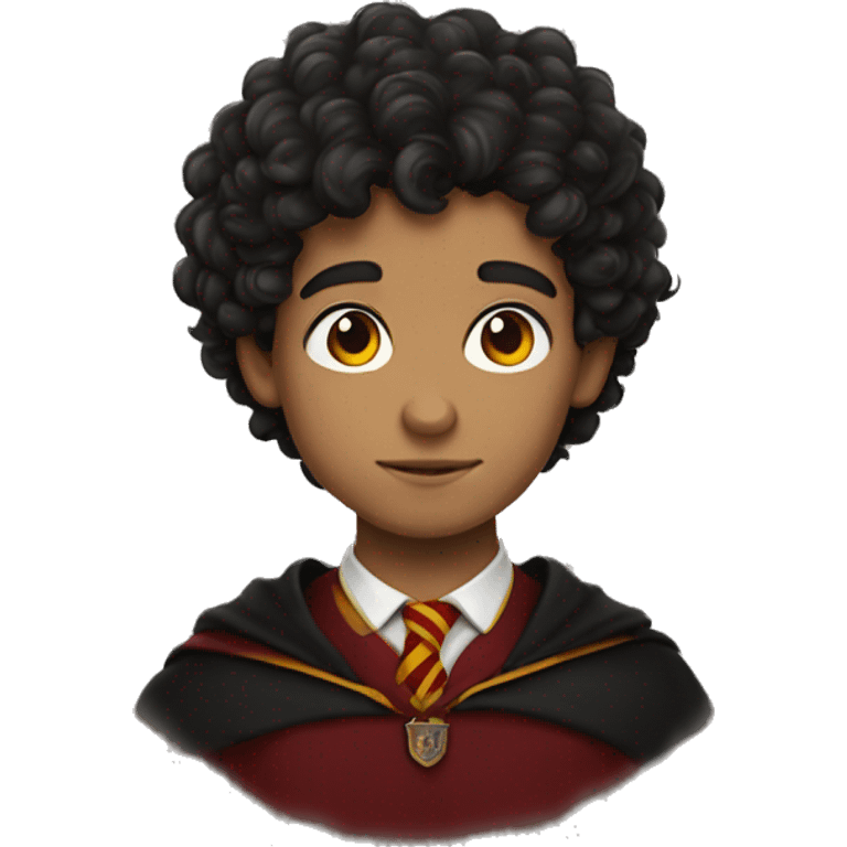 Gryffindor boy with dark curly hair emoji