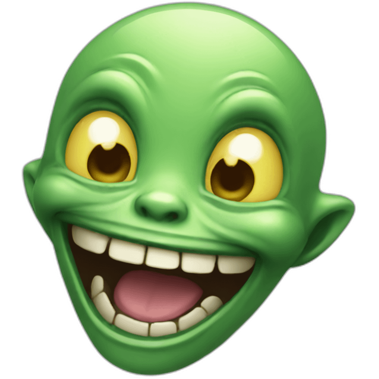 Alien-laughing emoji