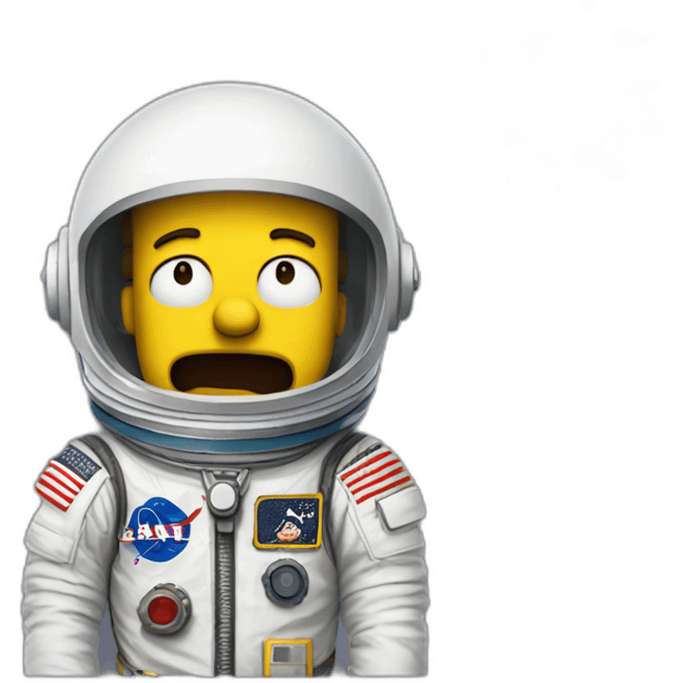 bart simpson astronaut emoji