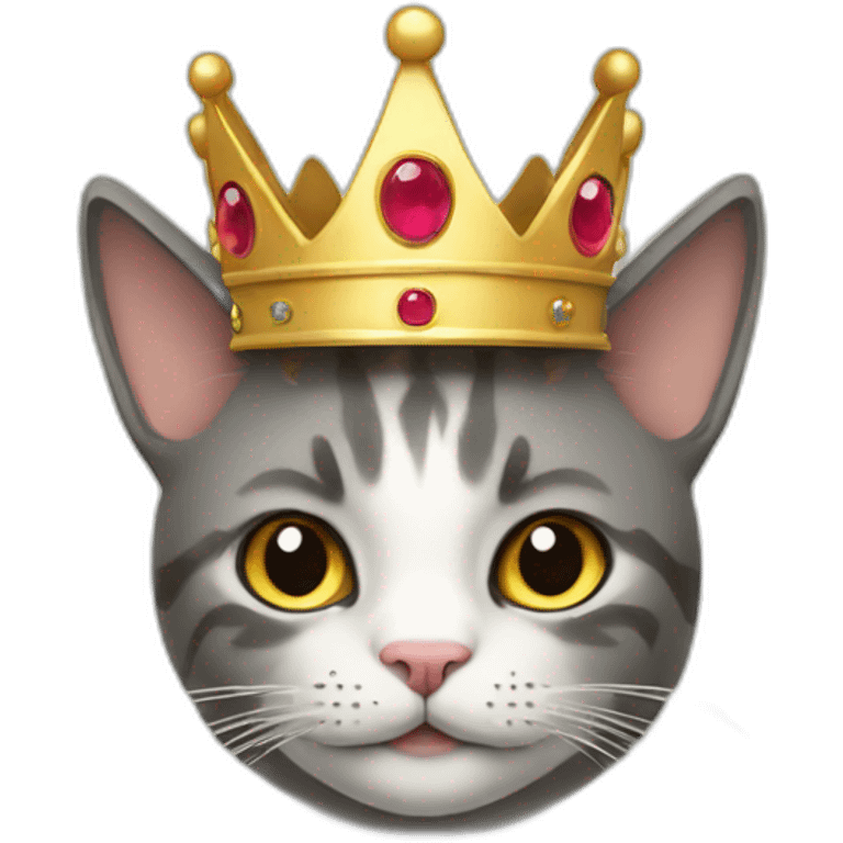 cat with crown emoji