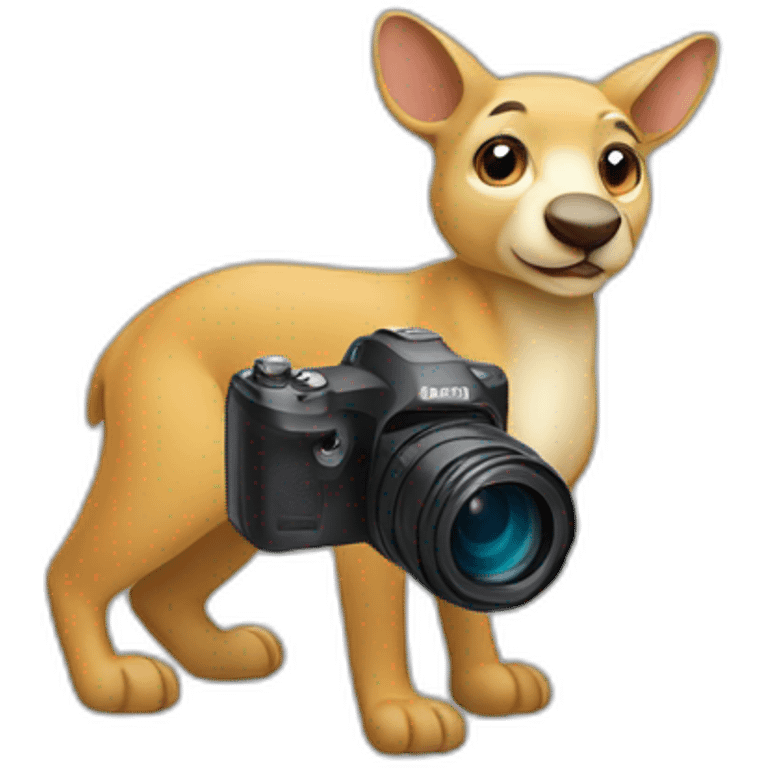 Känguru with a camera  emoji