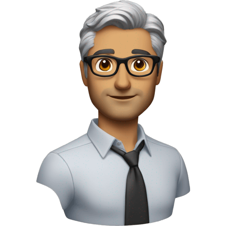 Memoji of Andrew Huberman	Silver fox, tortoiseshell glasses, crisp button-downs, muscular emoji