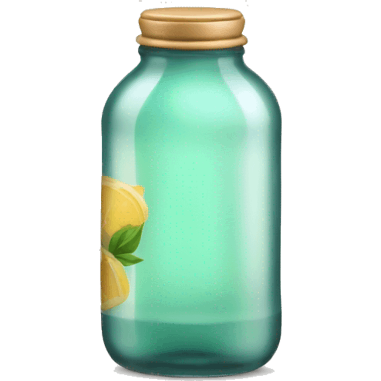 glass bottle with light tea emoji