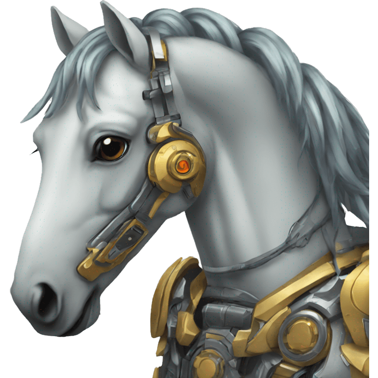 Cyborg horse  emoji