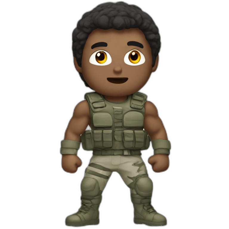 rocky movie guy in combat emoji