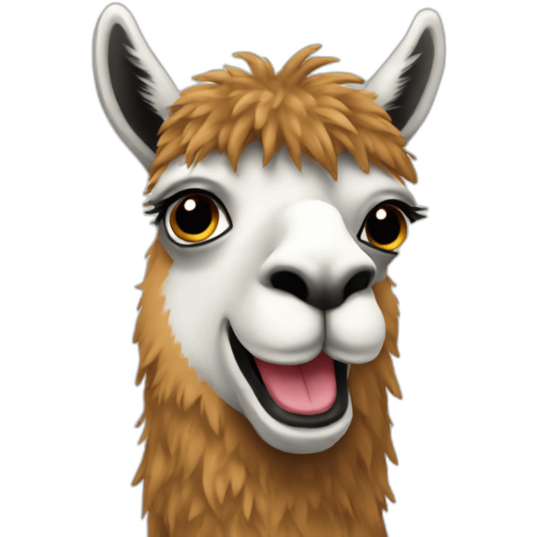 llama on phone emoji