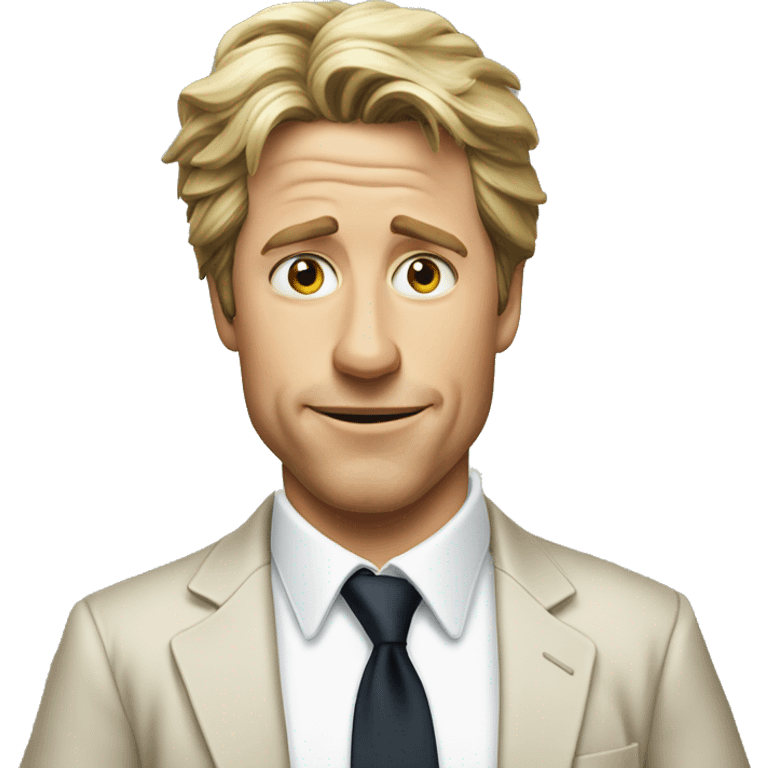 Hugh Grant blond emoji