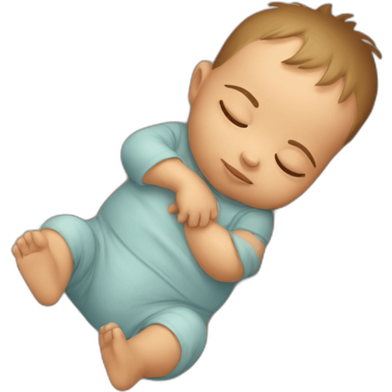 Sleeping baby boy emoji