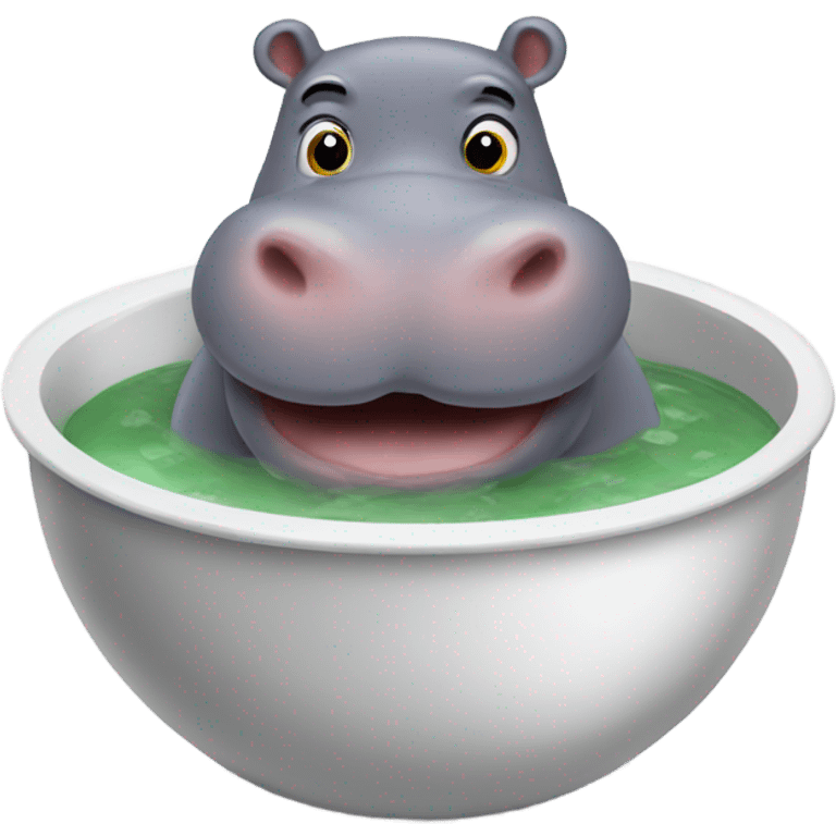 Hippo soup emoji