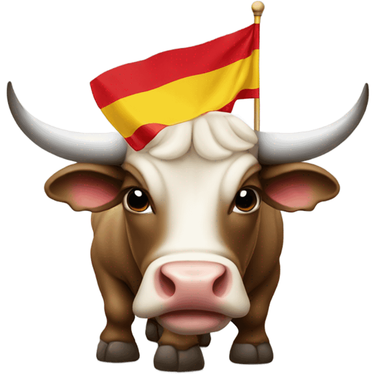 Bull with a Spanish flag emoji