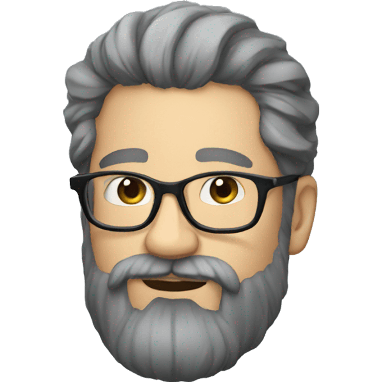 Majestic french bearded person with glasses emoji