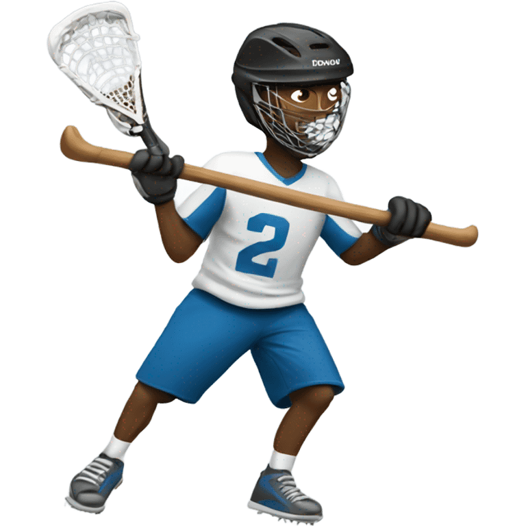 Man playing lacrosse emoji