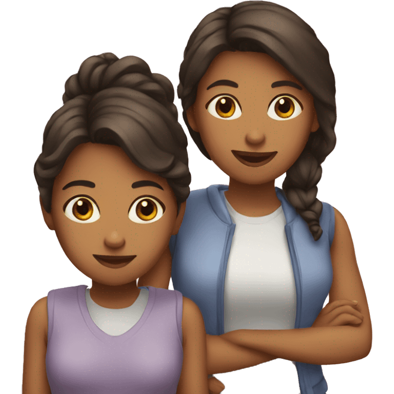 a girl and a mom set emoji emoji