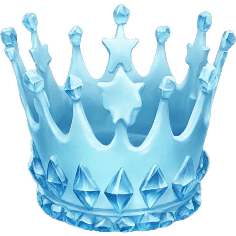 Ice crown emoji