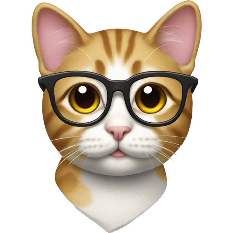 cat in glasses with dollar sign emoji