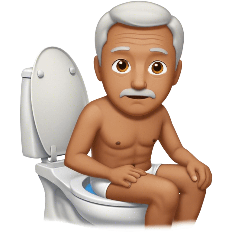 My dad on a toilet emoji