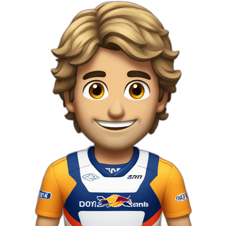 Carlos Sainz sweat smile emoji