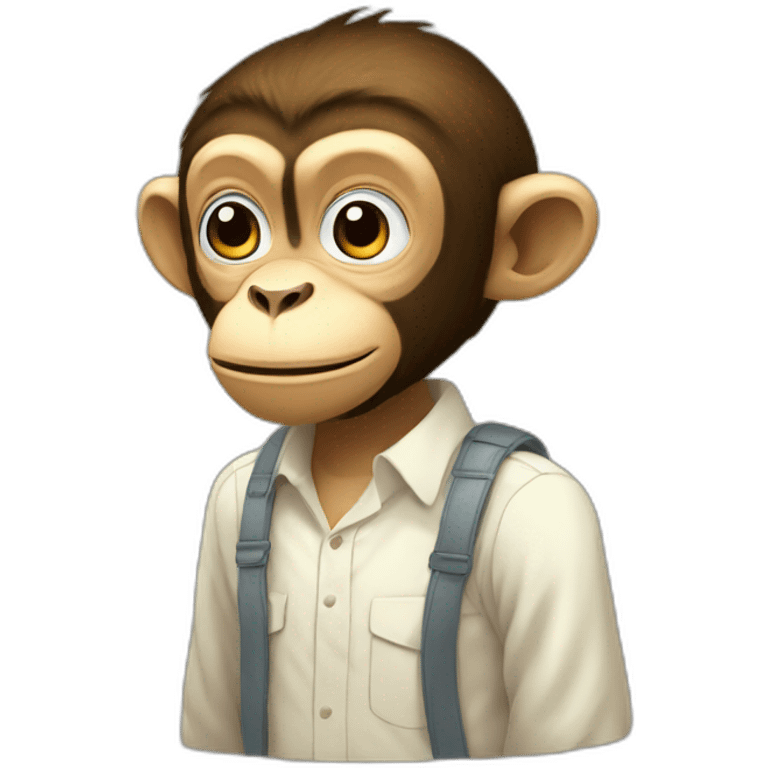 Monkey di lofi emoji