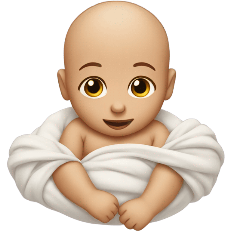 newborn baby with umbilical Cord emoji