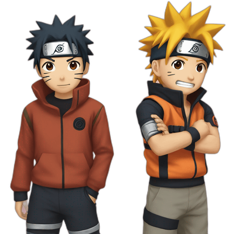 Naruto and Pain emoji