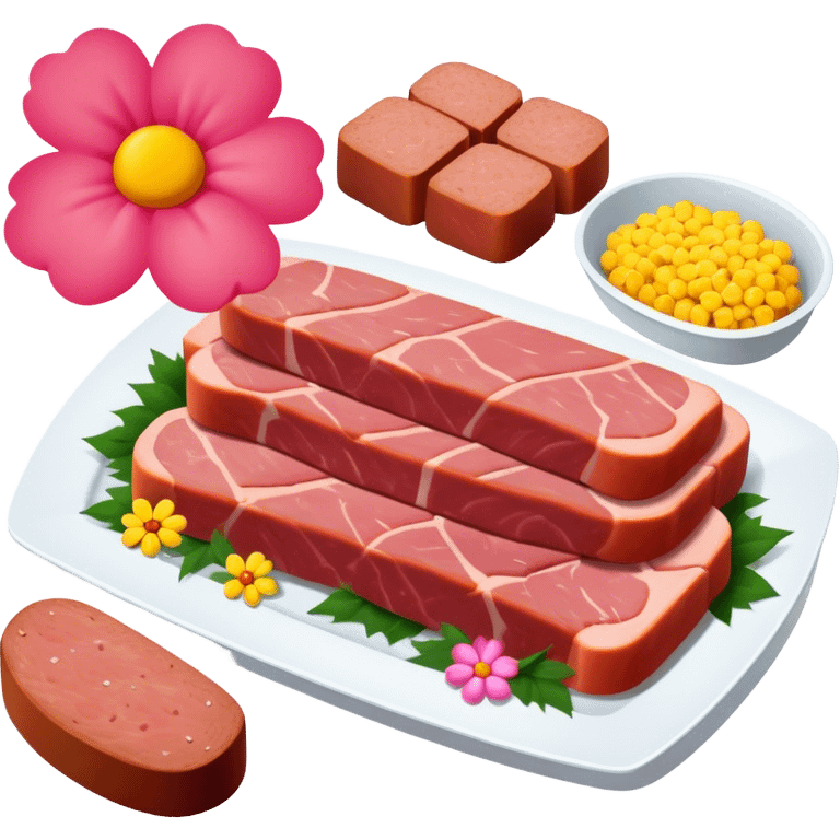 spam meat flowers emoji