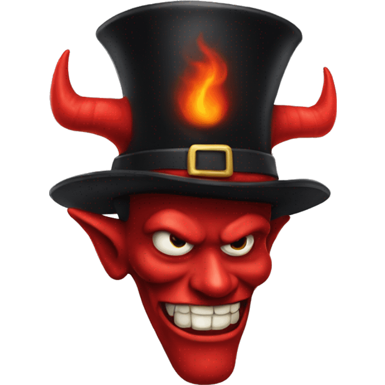 Devil tophat emoji