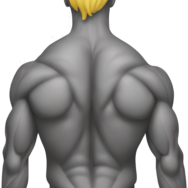 man back muscles yellow emoji