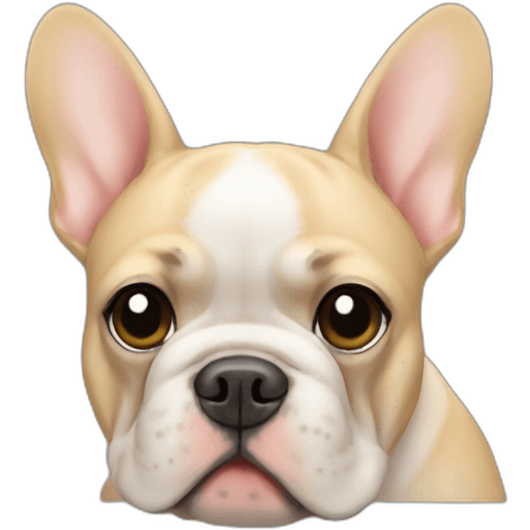 a blonde french bulldog emoji