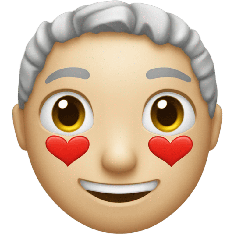 un diente en forma de corazón emoji