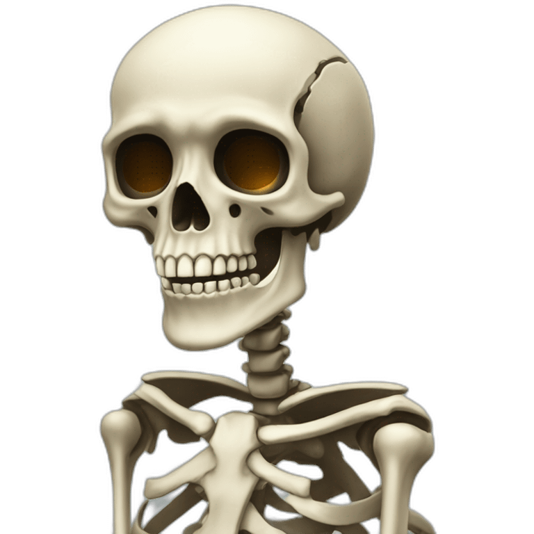 skeleton on a platytus emoji