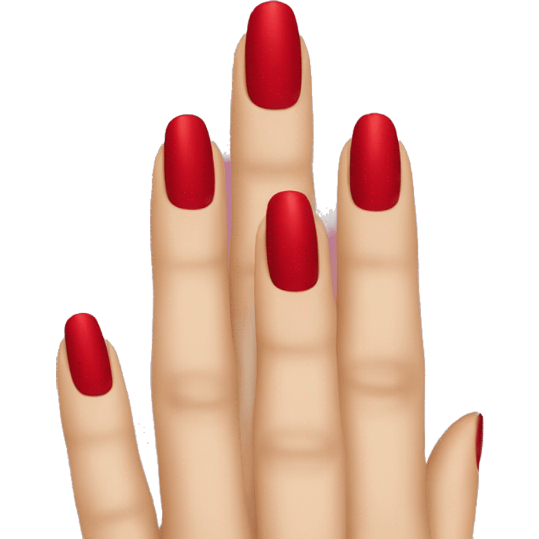 Red nails emoji