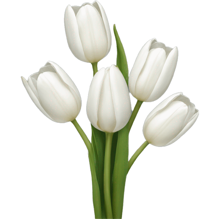 white tulips emoji