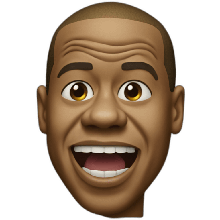 jay z bobbing head to music with mouth open emoji