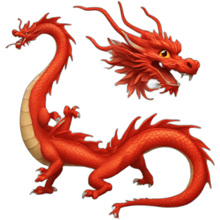 chinese red dragon emoji