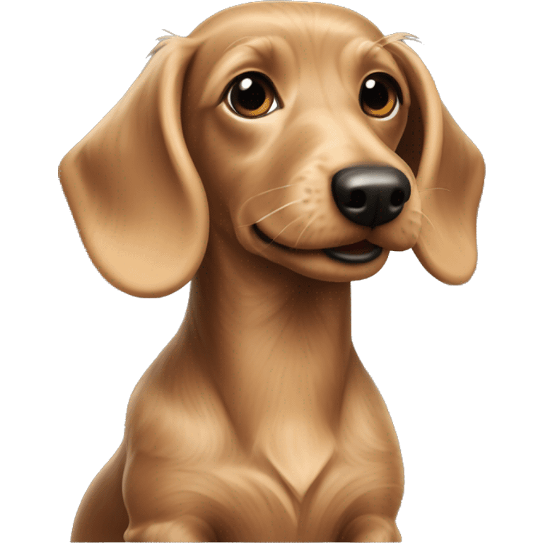 dachshund wire haired color cream emoji