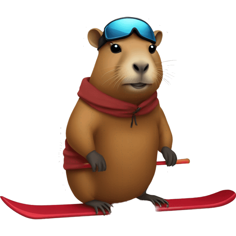 Capybara with a ski mask emoji