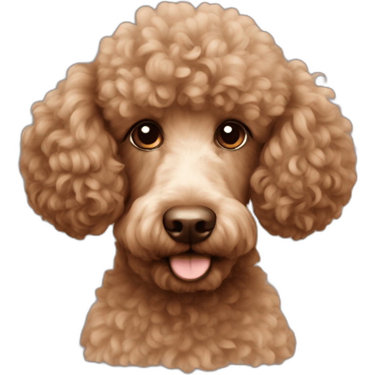 Poodle brown emoji