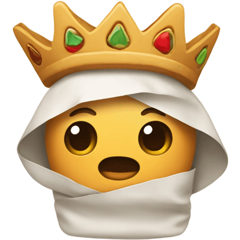 Burrito with crown  emoji