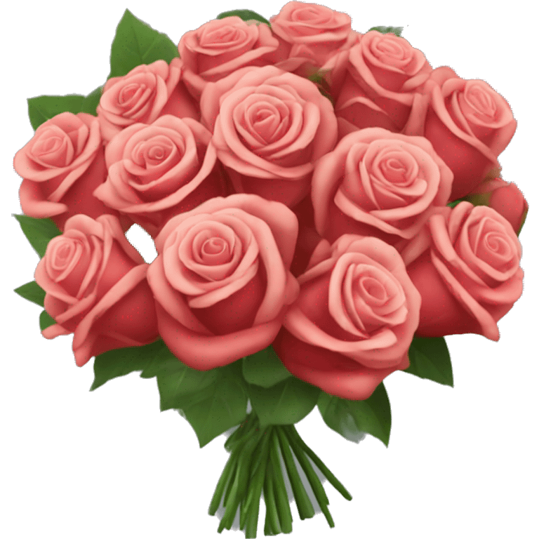 Bouquet de roses rouge emoji