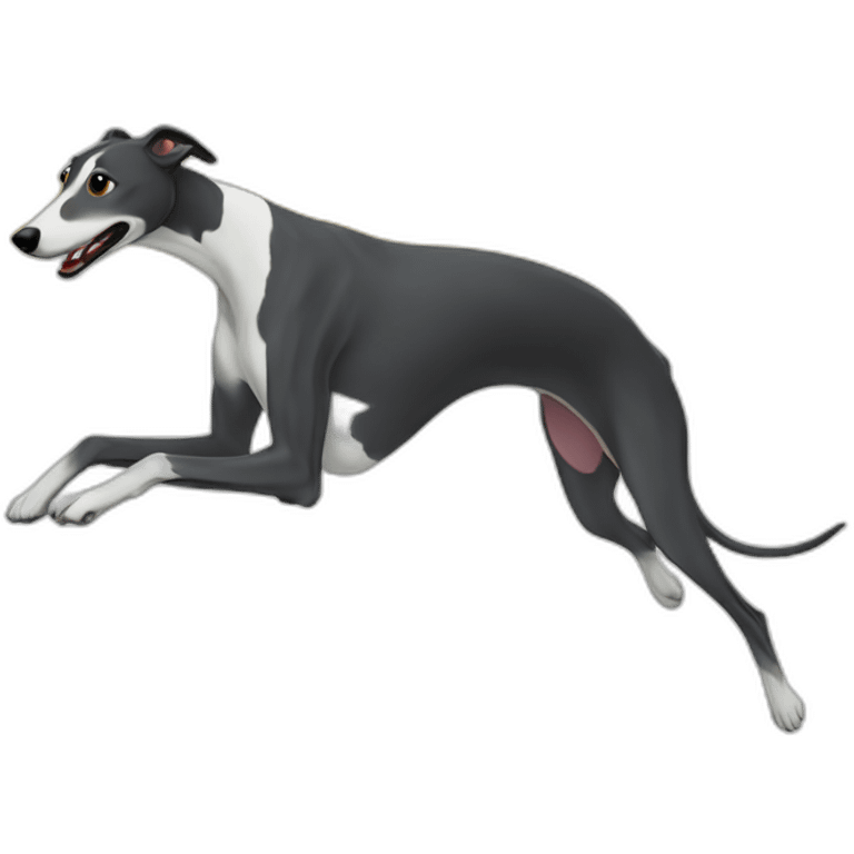 greyhound skating emoji