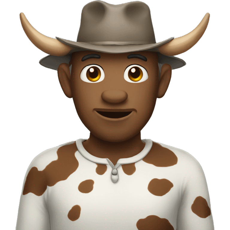 cow man emoji