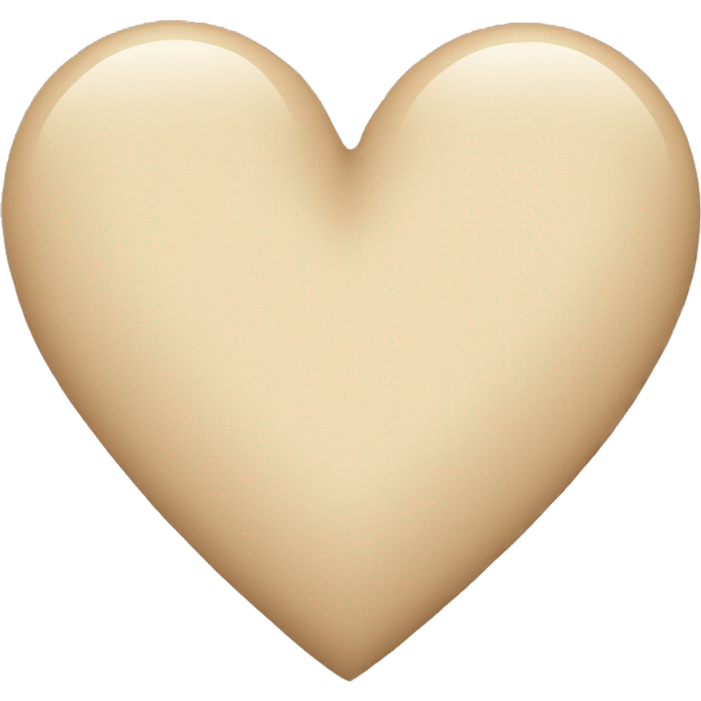 beige heart emoji