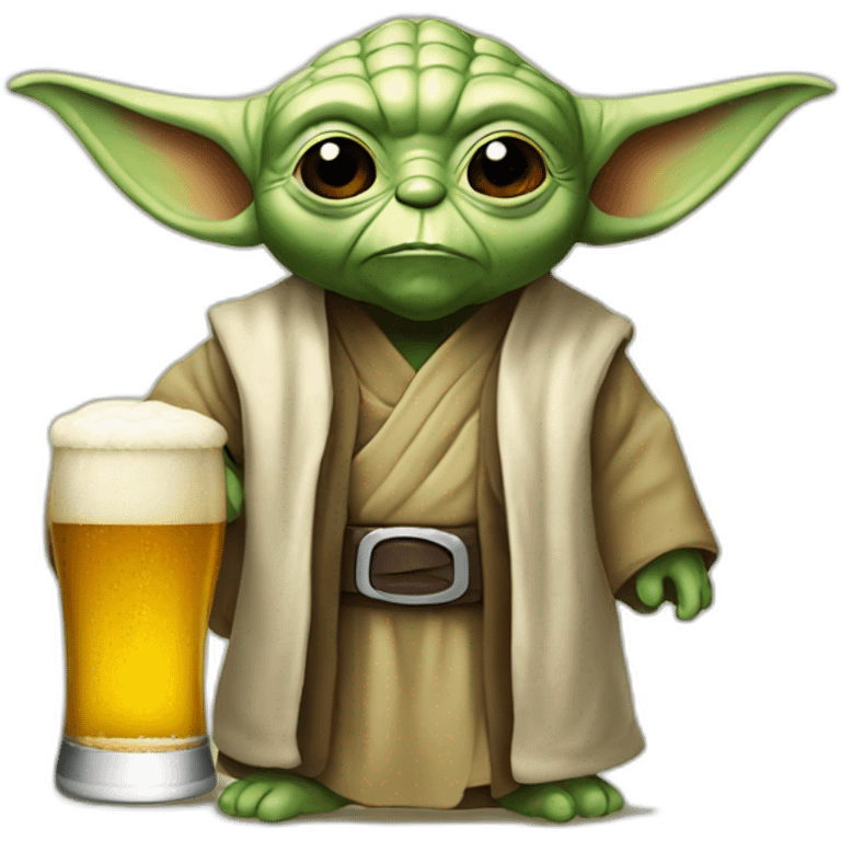 Beer yoda emoji