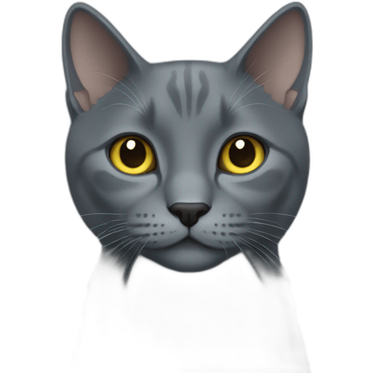 russian blue cat darker hair emoji