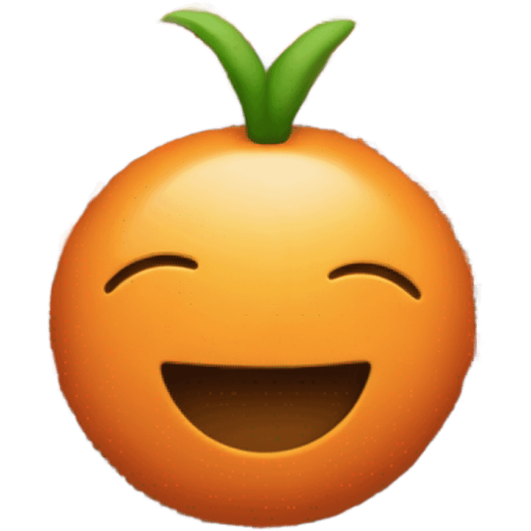 Hippy orange emoji