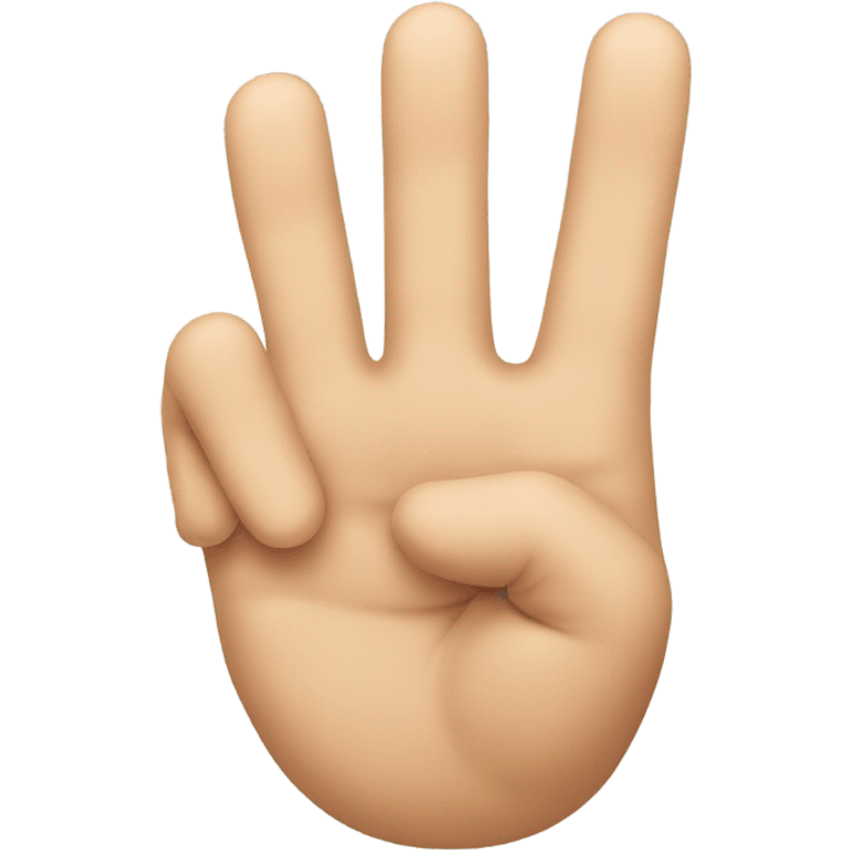 3 fingers  emoji