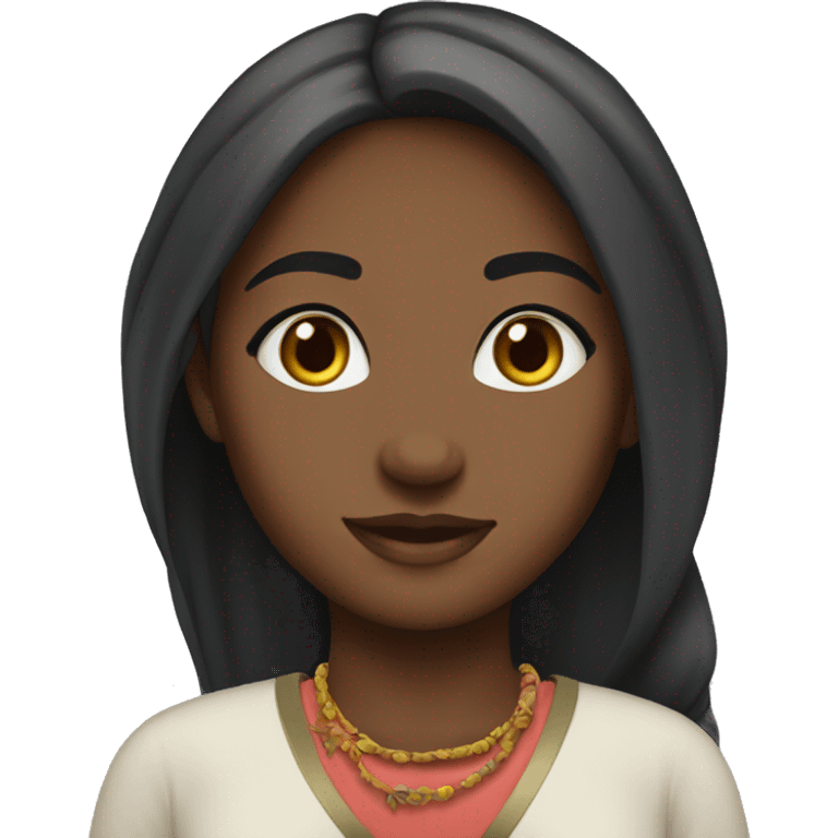 Girl wearing kufeya emoji