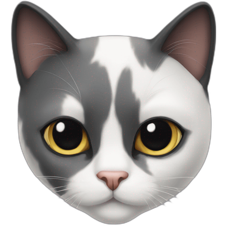 Tuxedo cat emoji